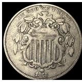 1868 Shield Nickel NEARLY UNCIRCULATED