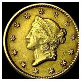 1851-C Gold $1 Liberty Head CLOSELY UNCIRCULATED