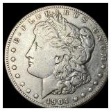 1904-S Silver Morgan Dollar LIGHTLY CIRCULATED