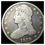 1839 Silver Capped Bust Half Dollar NICELY CIRCULA