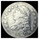 1820 Capped Bust Dime NEARLY UNCIRCULATED