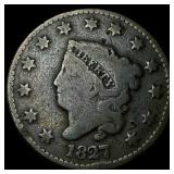 1827 Coronet Head Large Cent NICELY  CIRCULATED