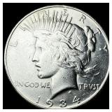 1934-S Silver Peace Dollar CLOSELY  UNCIRCULATED