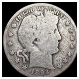 1893-S Silver Barber Half Dollar NICELY  CIRCULAT