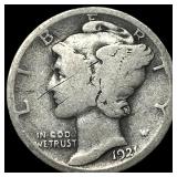 1921 Mercury Dime NICELY CIRCULATED