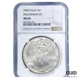 2000 Silver Eagle NGC MS69