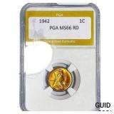 1942 Wheat Cent PGA MS66 RD