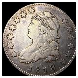 1818 Capped Bust Silver Quarter LIGHTLY CIRCULATED