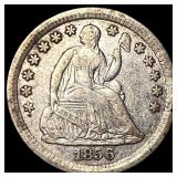 1856-O Silver Half Dime NEARLY UNCIRCULATED