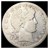 1914-S Silver Barber Quarter NICELY CIRCULATED