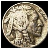 1937-D Buffalo Nickel ABOUT UNCIRCULATED