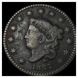 1827 Coronet Head Large Cent NICELY CIRCULATED