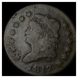 1812 Classic Head Large Cent LIGHTLY CIRCULATED