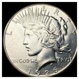1926-S Silver Peace Dollar CHOICE BU