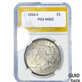 1926-S Silver Peace Dollar PGA MS63