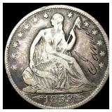 1853 Arrows Seated Liberty Half Dollar HIGH GRADE