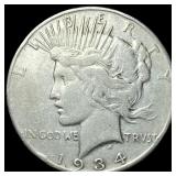 1934 Peace Silver Dollar LIGHTLY CIRCULATED