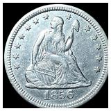 1856 Seated Liberty Quarter NEARLY UNCIRCULATED