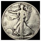 1920-S Silver Walking Liberty Half Dollar LIGHTLY
