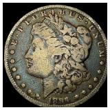 1894-O Silver Morgan Dollar ABOUT  UNCIRCULATED