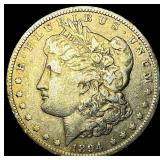 1894-O Silver Morgan Dollar ABOUT  UNCIRCULATED