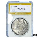 1900 Morgan Silver Dollar PGA MS65