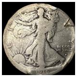 1916-S Silver Walking Liberty Half Dollar NICELY C