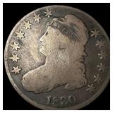 1830 Capped Bust Half Dollar NICELY CIRCULATED