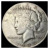 1935-S Silver Peace Dollar LIGHTLY CIRCULATED