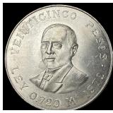 1972 Mexico Silver 25 Pesos UNCIRCULATED