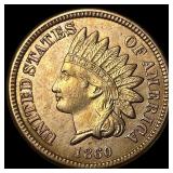 1860 Copper-Nickel Indian Head Cent CHOICE AU
