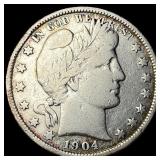 1904 Barber Half Dollar LIGHTLY CIRCULATED