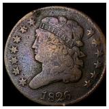 1826 Classic Head Half Cent LIGHTLY  CIRCULATED