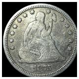 1875 Seated Liberty Quarter NICELY CIRCULATED
