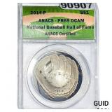 2014 Sliver $1 National Baseball Hall of Fame ANAC