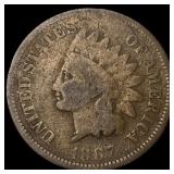 1867 Indian Head Cent NICELY CIRCULATED