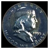 1955 Franklin Silver Half Dollar CHOICE PROOF