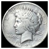 1921 Silver Peace Dollar LIGHTLY CIRCULATED