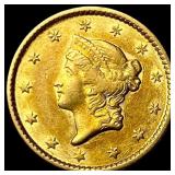 1851 Gold $1 Type 1 CLOSELY UNCIRCULATED