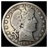 1895-O Silver Barber Half Dollar NICELY CIRCULATED