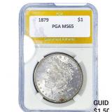 1879 Morgan Silver Dollar PGA MS65