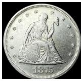 1875 Seated Liberty Twenty Cents CLOSELY  UNCIRCU