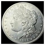 1892-CC Silver Morgan Dollar NEARLY  UNCIRCULATED