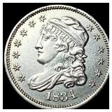 1834 Capped Bust Half Dime CLOSELY  UNCIRCULATED