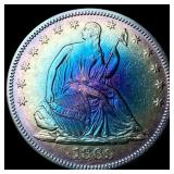 1869 Silver Seated Liberty Half Dollar  CLOSELY U