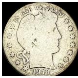 1913 Barber Half Dollar NICELY CIRCULATED