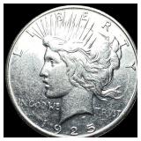 1925-S Silver Peace Dollar CHOICE AU