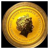 2016-P Tuvalu 1/10 oz Gold $15 Pearl Harbor  CHOI
