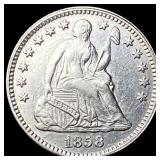 1858 Silver Seated Liberty Half Dime  UNCIRCULATE