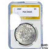 1900 Morgan Silver Dollar PGA MS65